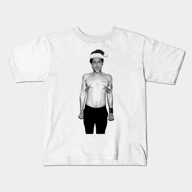 Merry Christmas Johnny Kids T-Shirt by partikelir.clr